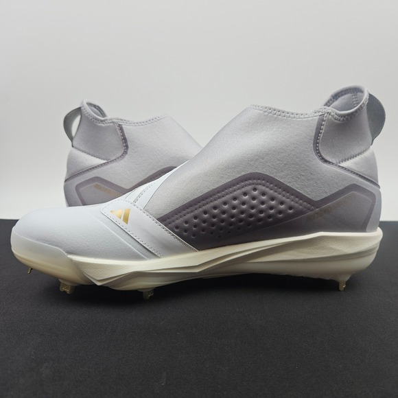 Adidas Adizero Impact+ BSB Baseball Cleats Men's 11 White Gold Lightweight - Picture 5 of 9